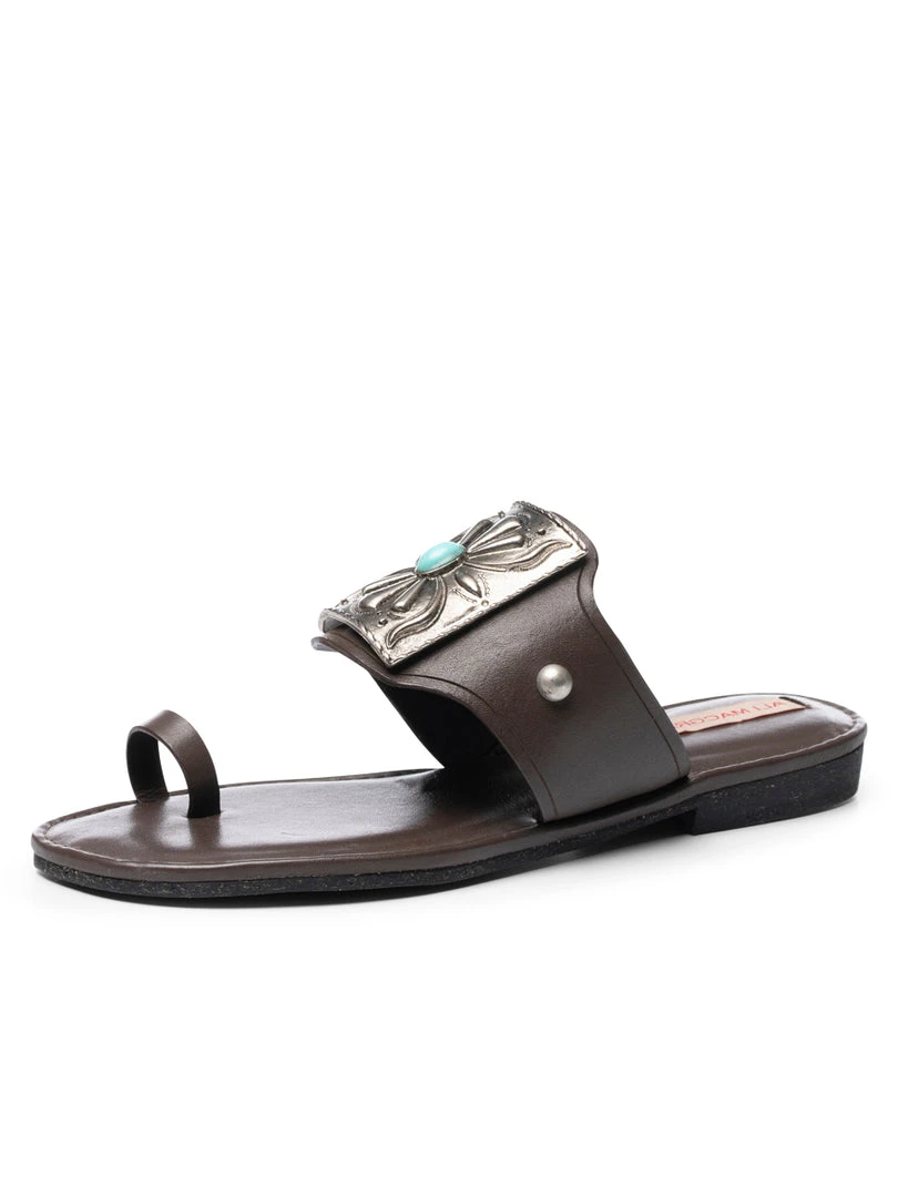 Ali MacGraw Cherokee Vegatable Calf Sandals 3 Ali MacGraw Cherokee Vegatable Calf Sandals