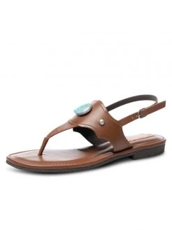 Ali MacGraw Sandals Puebloe Tumbled Calf