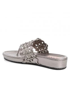 Ali MacGraw Sandals Wren Metallic Woven Calf 10 Ali MacGraw Sandals Wren Metallic Woven Calf