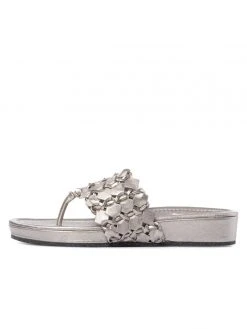 Ali MacGraw Sandals Wren Metallic Woven Calf 12 Ali MacGraw Sandals Wren Metallic Woven Calf