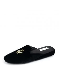 Patricia Green Flats Queen Bee Embroidered Slipper