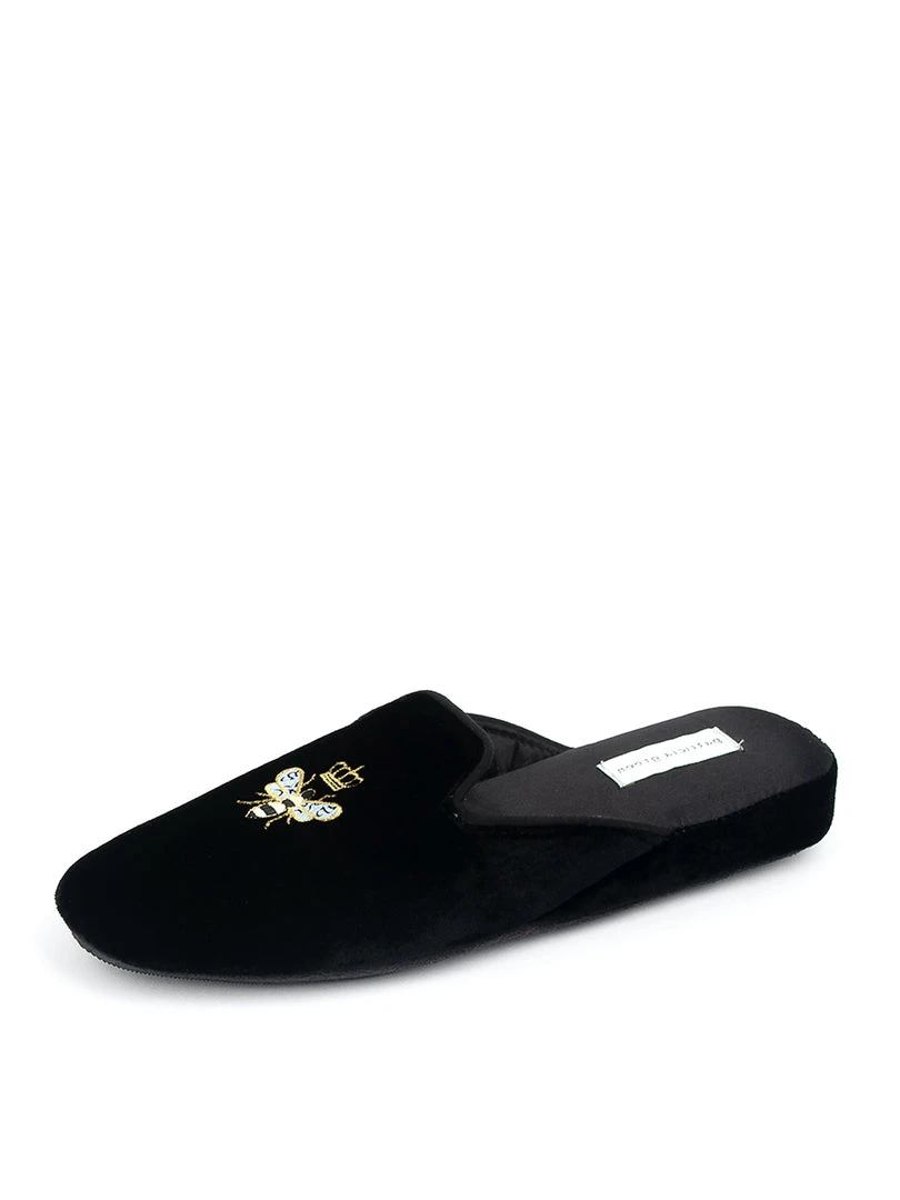 Patricia Green Flats Queen Bee Embroidered Slipper 3 Patricia Green Flats Queen Bee Embroidered Slipper