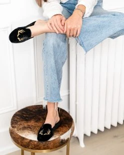 Patricia Green Antler Embroidered Slipper 10 Patricia Green Antler Embroidered Slipper