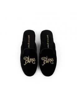 Patricia Green Paris France Velvet Slipper Casual
