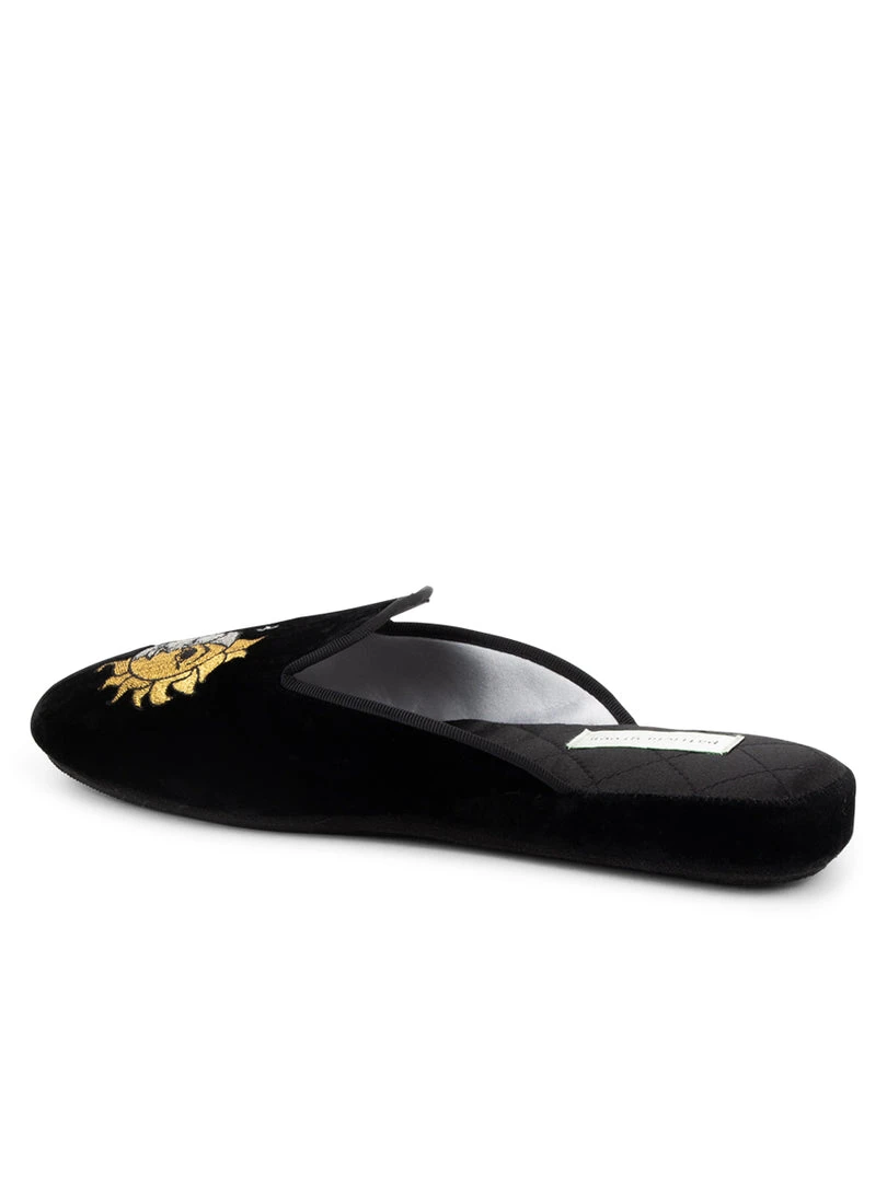 Patricia Green Sun, Moon & Stars Embroidered Velvet Slipper Casual 4 Patricia Green Sun, Moon & Stars Embroidered Velvet Slipper Casual