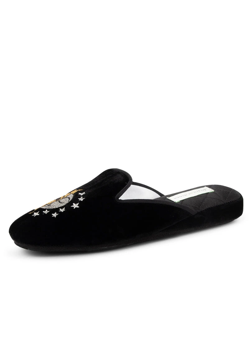 Patricia Green Sun, Moon & Stars Embroidered Velvet Slipper Casual 5 Patricia Green Sun, Moon & Stars Embroidered Velvet Slipper Casual