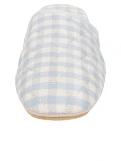 Patricia Green Sari Silk Check Slipper Flats