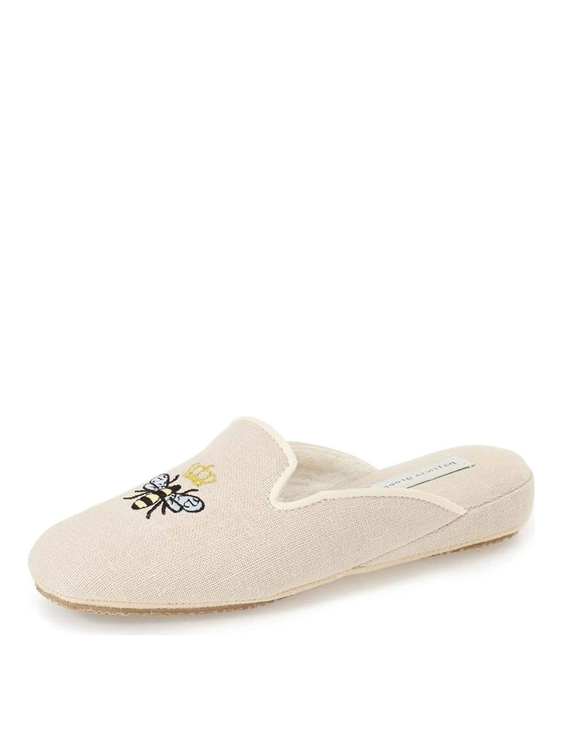 Patricia Green Flats Queen Bee Embroidered Slipper 3 Patricia Green Flats Queen Bee Embroidered Slipper
