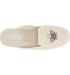 Patricia Green Flats Queen Bee Embroidered Slipper