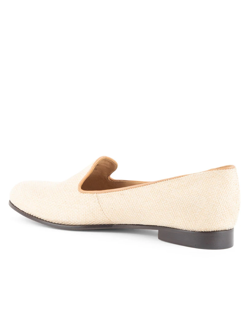 Patricia Green Natural Raffia Smoking Flat 4 Patricia Green Natural Raffia Smoking Flat