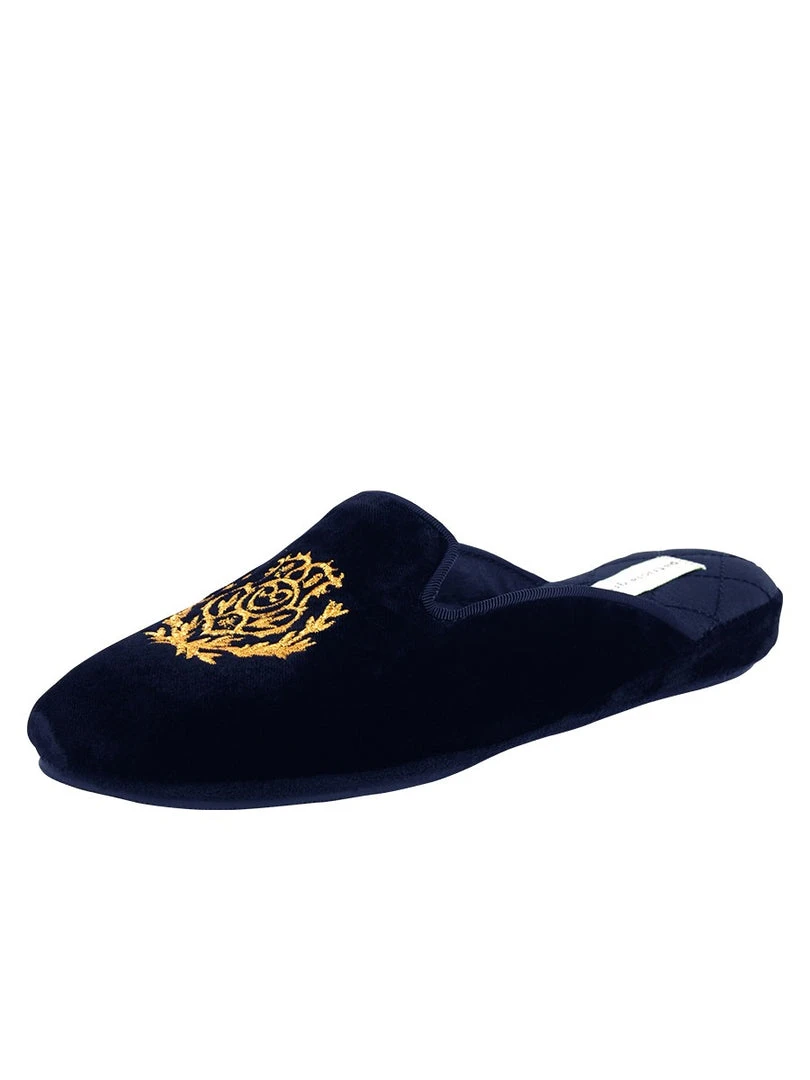Patricia Green Flats Diana Embroidered Velvet Slipper 3 Patricia Green Flats Diana Embroidered Velvet Slipper