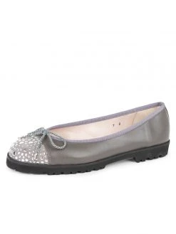 Paul Mayer Brill Studded Lug Sole Ballet Flats
