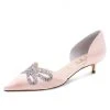 Something Bleu Bridal Darla D'Orsay Kitten Heel 1 Something Bleu Bridal Darla D'Orsay Kitten Heel