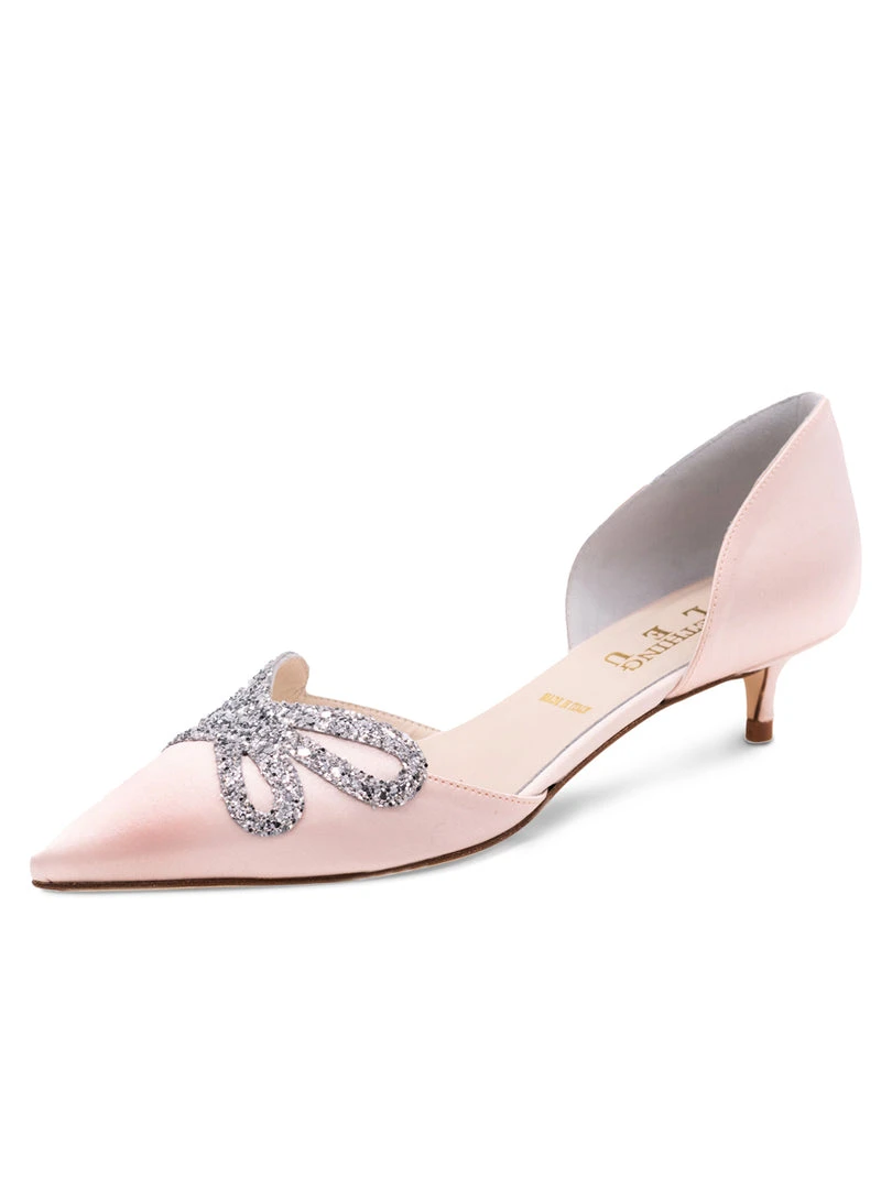 Something Bleu Bridal Darla D'Orsay Kitten Heel 3 Something Bleu Bridal Darla D'Orsay Kitten Heel