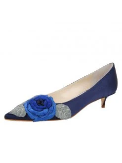 Something Bleu Bo Pointed Toe Kitten Heel