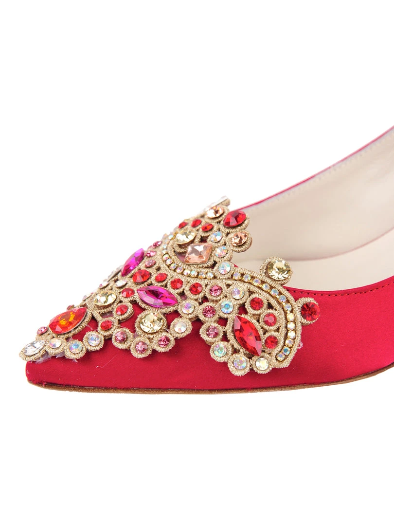 Something Bleu Brinsley Pointed Toe Kitten Heel 6 Something Bleu Brinsley Pointed Toe Kitten Heel