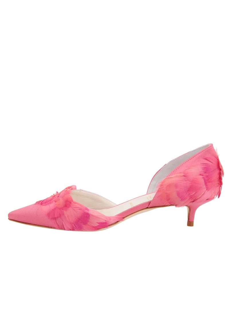 Something Bleu Evening Bunty D'Orsay Kitten Heel 7 Something Bleu Evening Bunty D'Orsay Kitten Heel